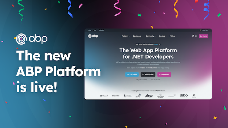 .NET development framework ABP offers improved user experience via refreshed ABP.IO Domain