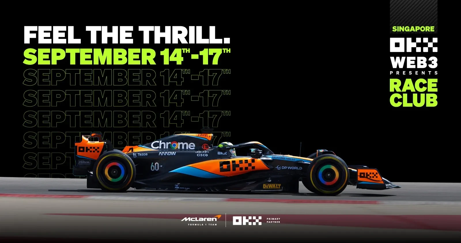 OKX to Host McLaren F1-Themed Fan Event in Singapore