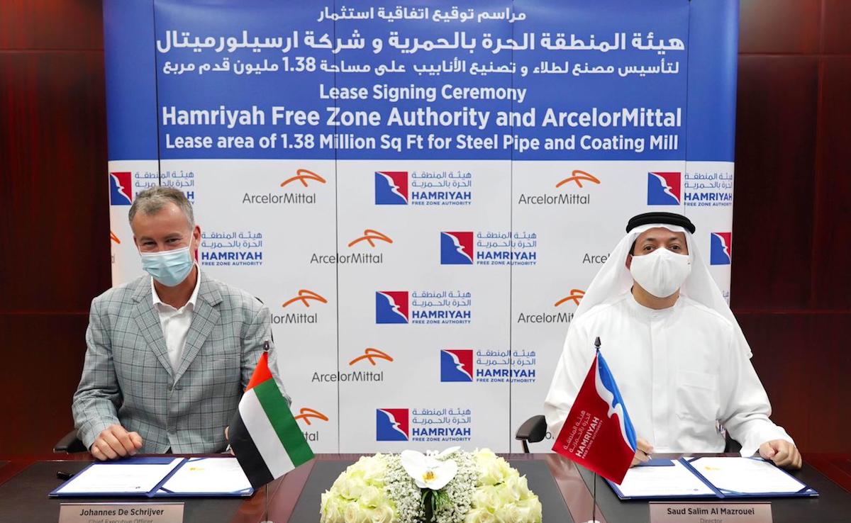 HFZA inks investment deal with ArcelorMittal DSTC FZE