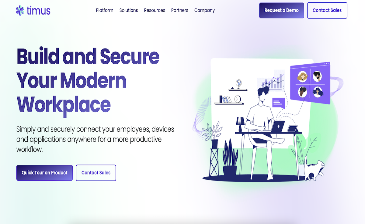 Cybersecurity Startup Timus Networks Offers Solutions for the Modern Workplace 