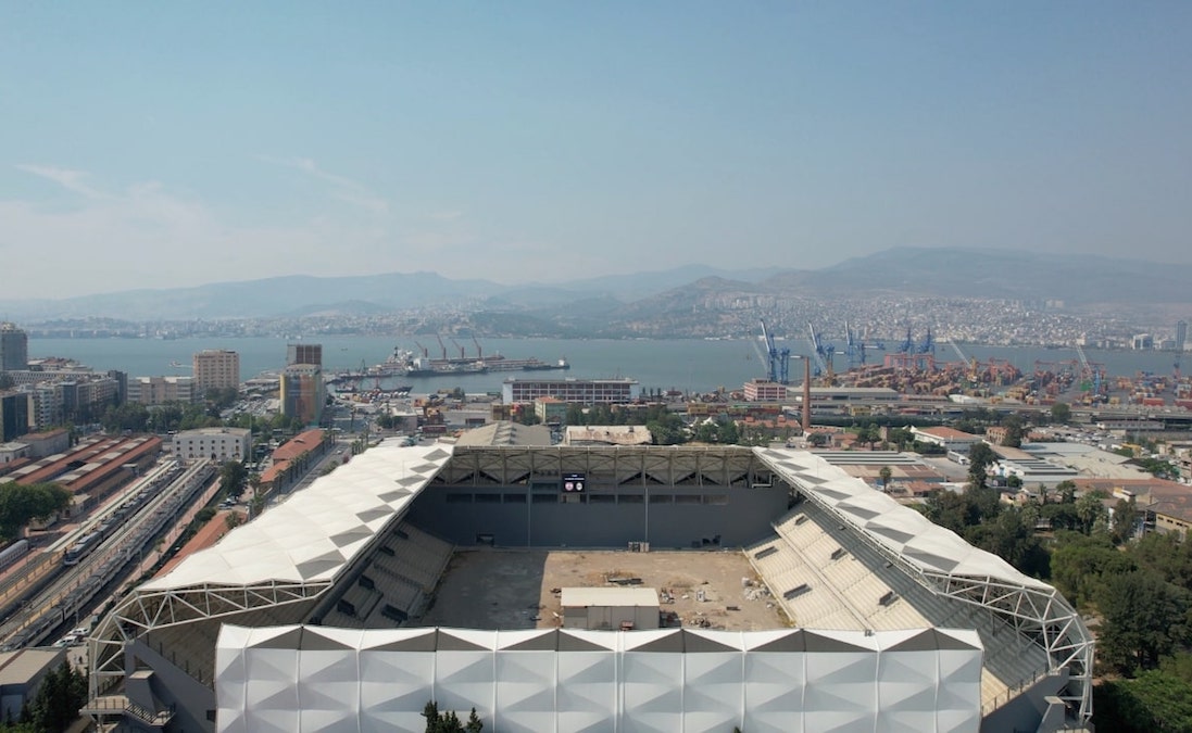 Izmir's renovated Alsancak Stadium in Turkey opening its doors.