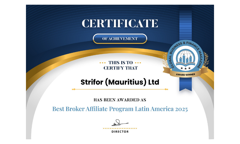 Strifor Wins “Best Broker Affiliate Program — Latin America 2025” Award