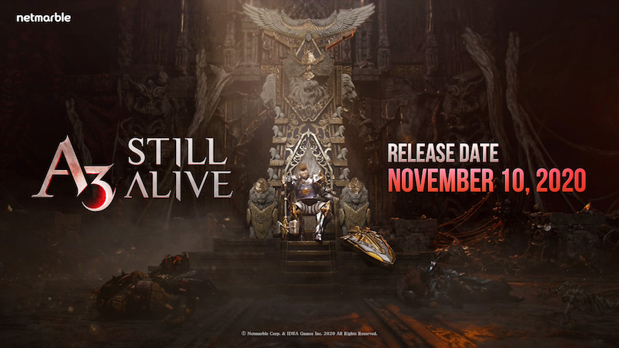 Prepare for a dark fantasy adventure: A3: Still Alive will be live worldwide on November 10