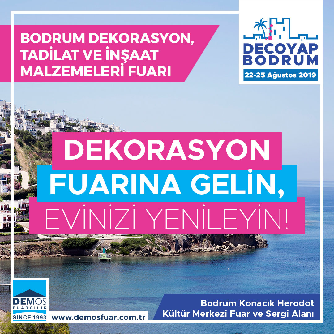 Latest Trends of Summer will be at Bodrum Interior Architecture and Decoration Fair