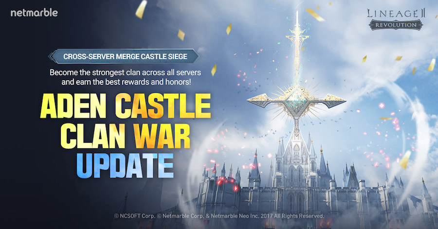 Join the massive castle siege with all the servers in Lineage II: Revolution August update