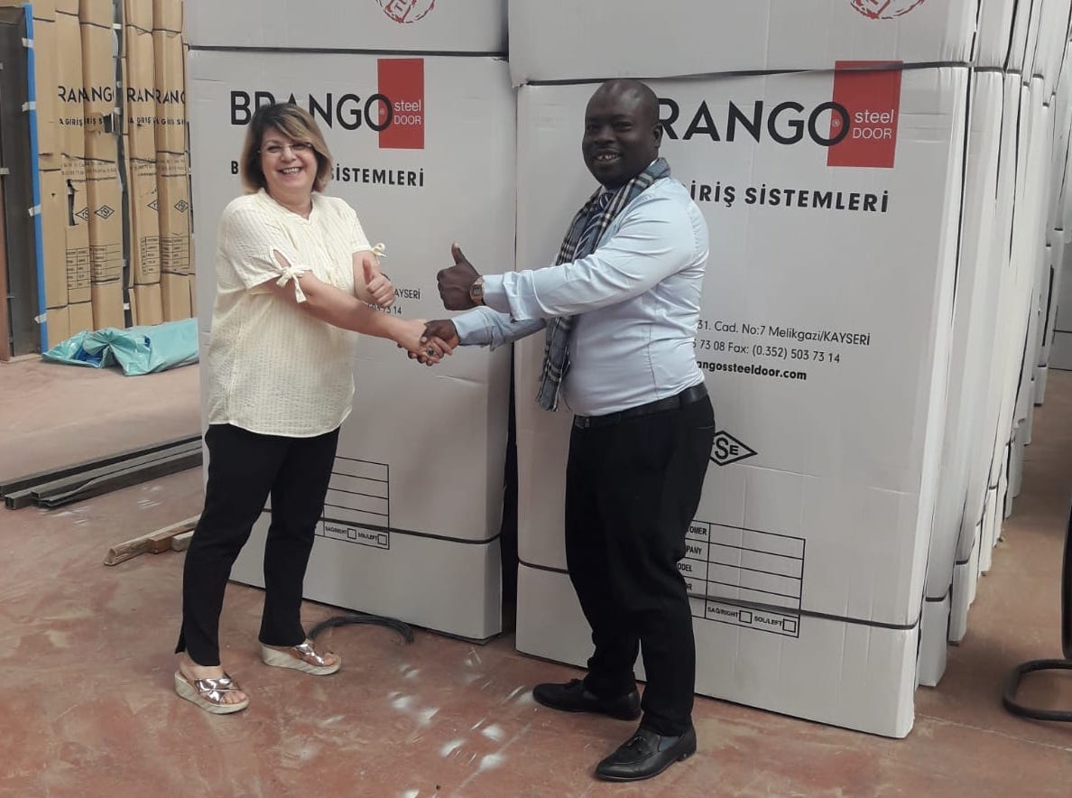 Steel door export from Kayseri to Sudan for 300 thousand dollars