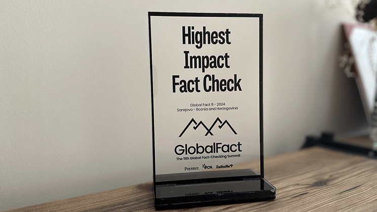 Verification platform investigating the Palestinian land issue receives award from Global Fact