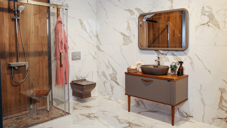 The psychological effect of colors directs the decoration