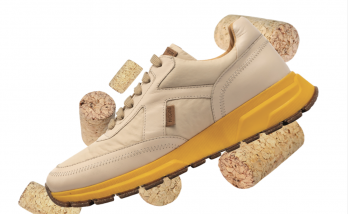 Shoes produced by cactus and recycled materials