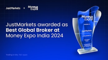 JustMarkets Awarded as Best Global Broker at  Money Expo India 2024