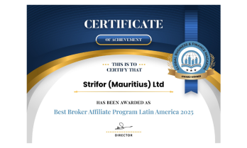 Strifor Wins “Best Broker Affiliate Program — Latin America 2025” Award