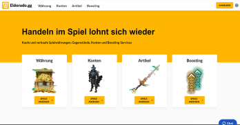 The marketplace for video game currencies, items, and accounts is available in German now