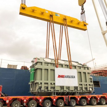 154 tons giant project moved to Europe by road and sea